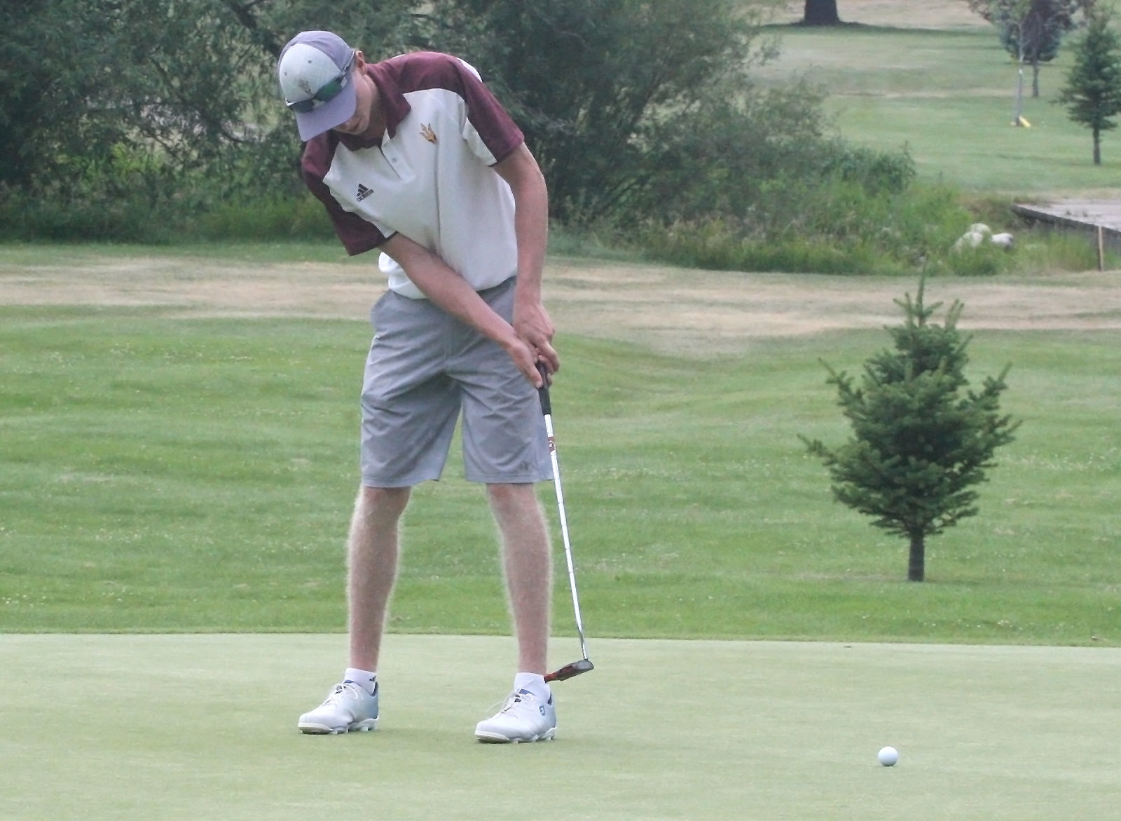 Ryggs Johnston putt - Men's State Am